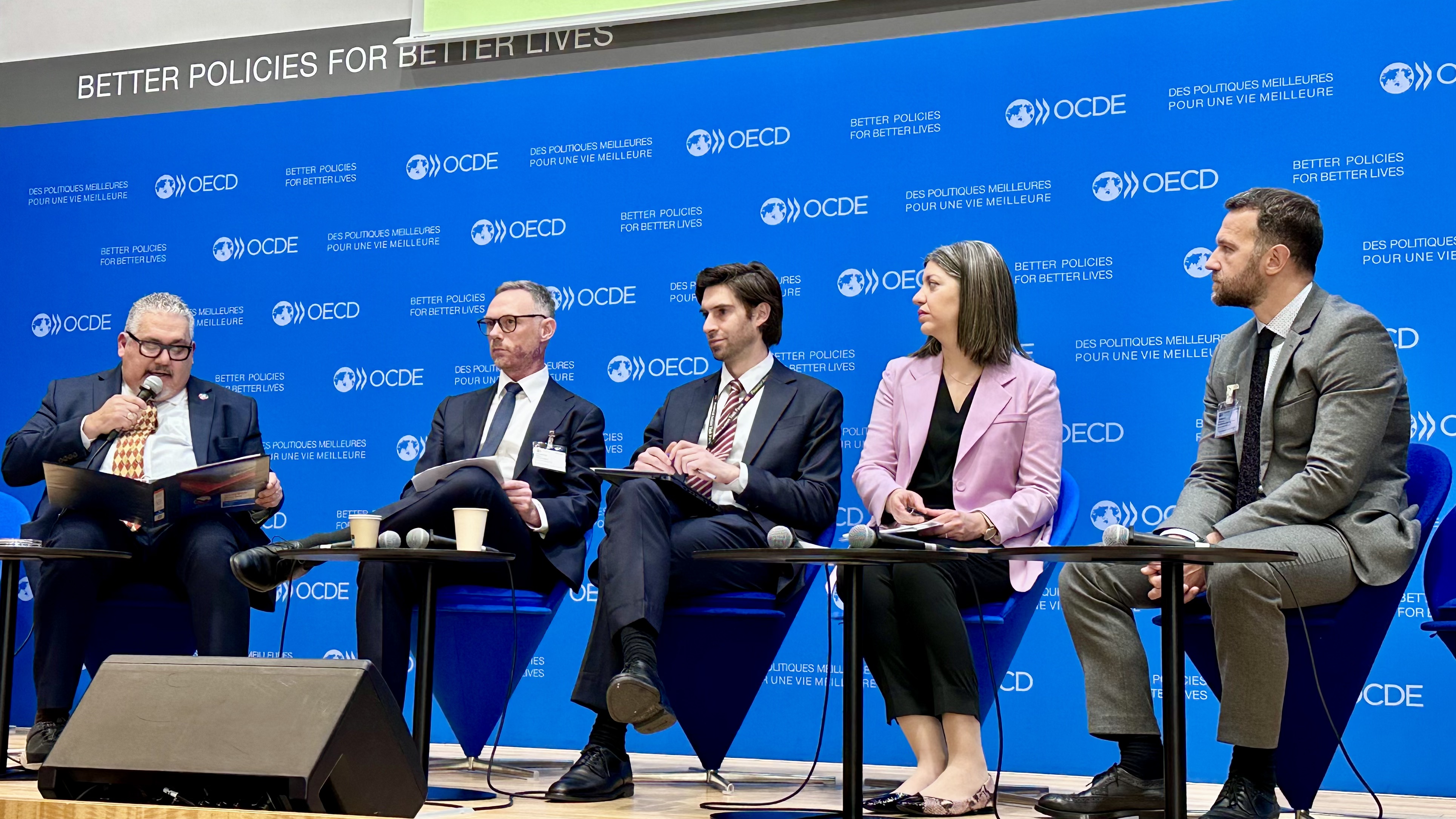 Marco Beranzoni speaking at OECD Forum on Countering Illicit Trade